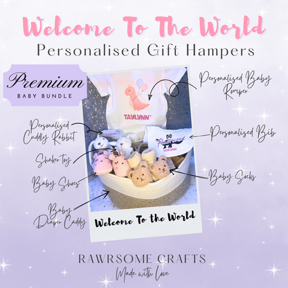 Welcome To The World: Personalised Gift Hampers