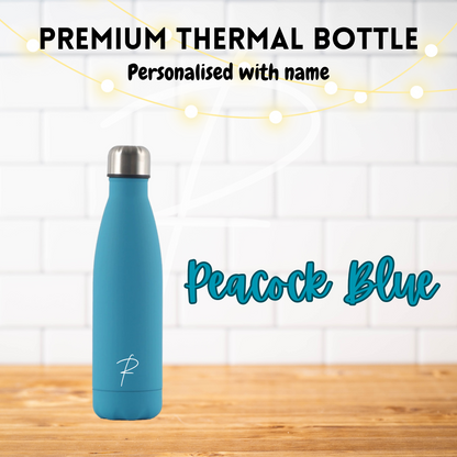 Premium Thermal Bottle - Peacock Blue