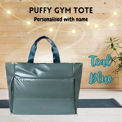 Puffy Gym Tote - Jet Black